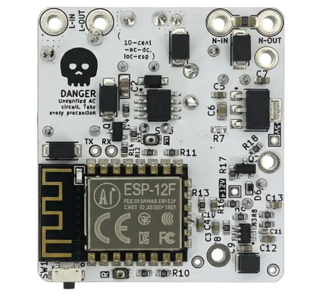 A circuit board I designed, rotating